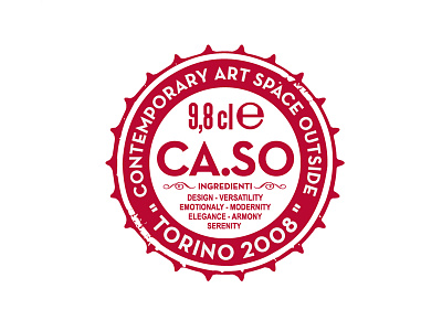 Logo CA. So. art space campari design logo soda torino 2008