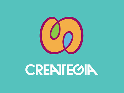 Creategia brand design color logo