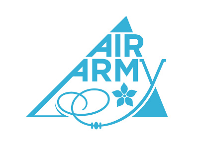 Air Army blu brand color logo