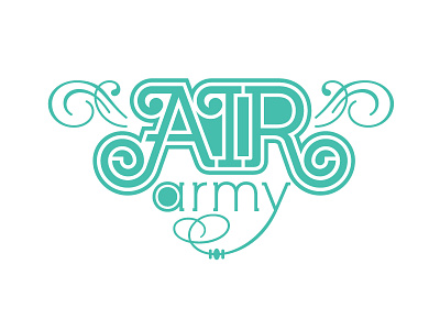 Air Army brand color green logo