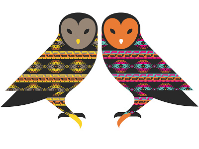 Owl color illustration owl