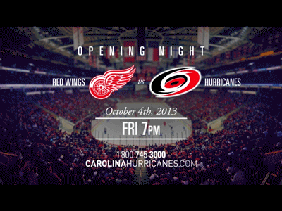 Hurricanes Commercial Game Tag 1-up (animated) animation hockey nhl hurricanes motion graphics carolina hurricanes