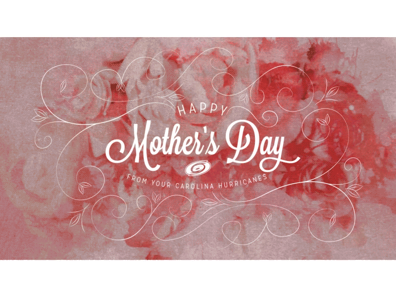 Happy Mother's Day carolina carolina hurricanes hockey hurricanes mother mothers day motion graphics nhl