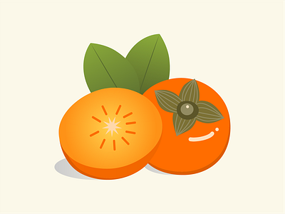 Persimmon illustration illustration