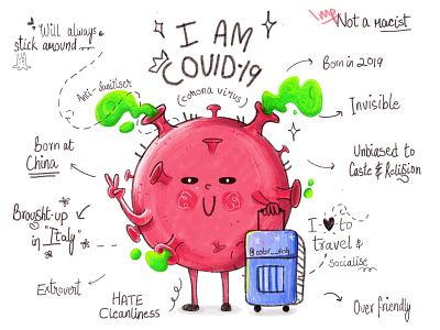 Covid-19 cartoon character character design coronavirus covid 19 design graphic design illustration india quarantine