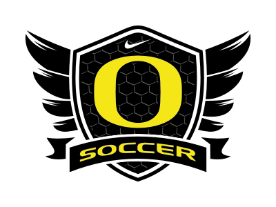 Oregon Soccer crest logo oregon soccer sport wing