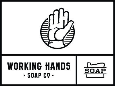 Working Hands Logo branding hand logo oregon soap