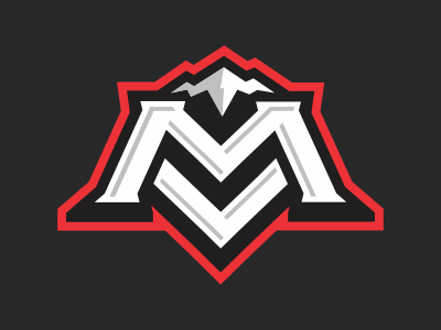 Mt. View Logomark logo mountain mv sports