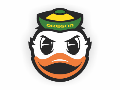 The Duck II head logo mascot oregon oregonducks theduck