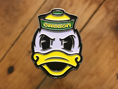 Oregon Ducks Ball Marker college illustration mascot oregon oregonducks pin sports