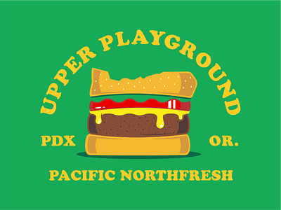 Upper Playground Portland apparel design design illustration logo pdx shirt vector