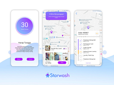 Starwash App Project - The Status Screen