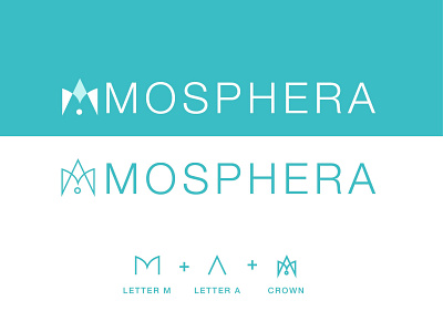 Branding Mosphera branding design flat logo