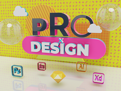ProDesign Conference Banner 3d 3d art blender