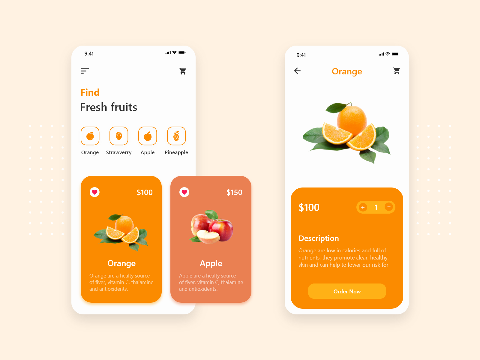 Fruits App by Tanzir Fahad on Dribbble