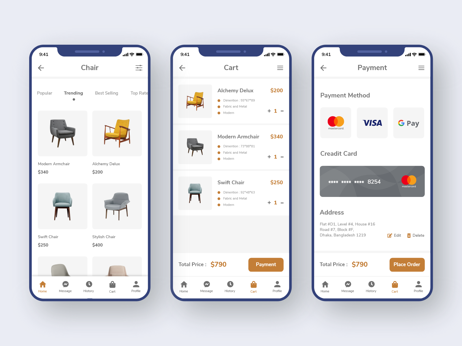 E-commerce app ui design by Tanzir Fahad on Dribbble