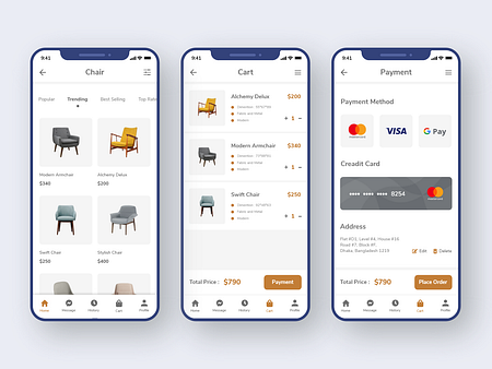 E-commerce app ui design by Tanzir Fahad on Dribbble