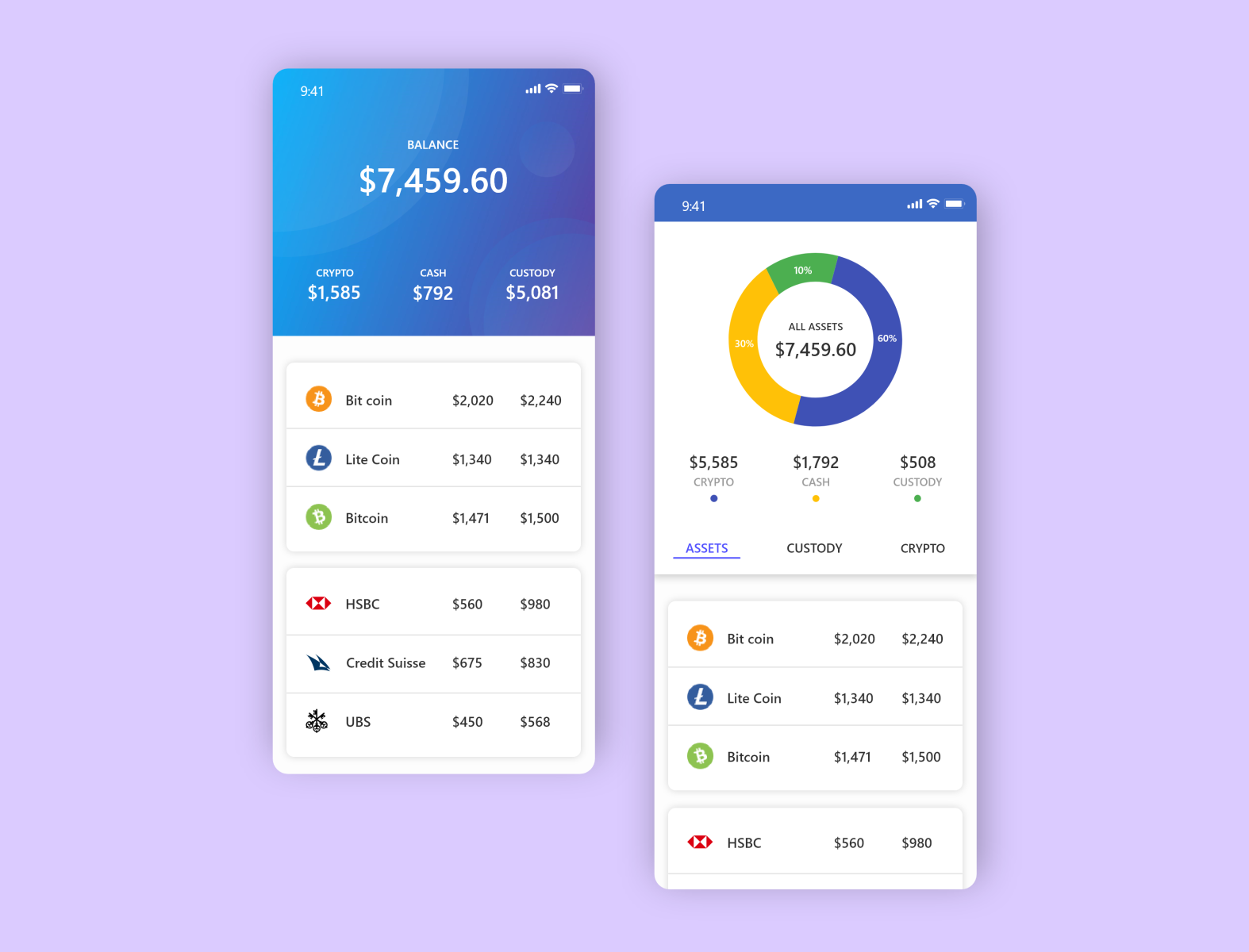 Finance App by Tanzir Fahad on Dribbble