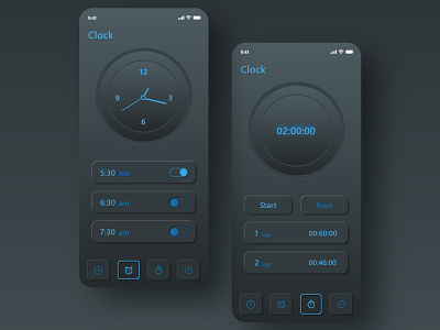 Dark Clock App