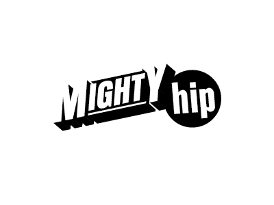 Mightyhiplogo Option 3 branding clean hip illustration logo mighty