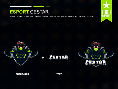 Logo Cestar branding esport esportlogo evil illustration logo mascot mascot logo mysterious social media