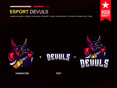 Logo Devuls branding esport esportlogo illustration logo mascot mascot logo mysterious social media spooky