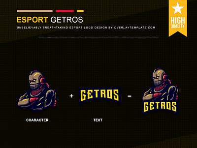 Logo Getros angry branding crepy esport esportlogo illustration logo mascot mascot logo social media