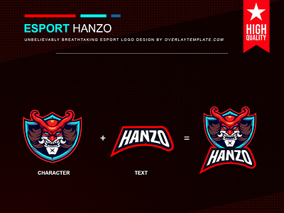 Logo Hanzo branding esport esportlogo evil fangs illustration logo mascot mascot logo social media