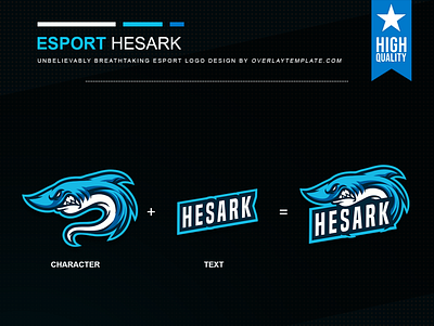 Logo Hesark branding esport esportlogo fangs illustration logo mascot mascot logo shark social media