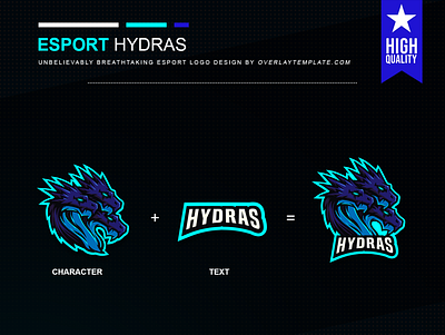 Logo Hydras branding esport esportlogo illustration logo mascot mascot logo social media