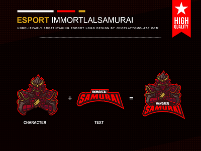 Logo ImmortalSamurai branding esport esportlogo illustration logo mascot mascot logo mysterious social media