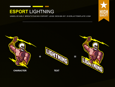 Logo Lightning branding esport esportlogo illustration logo mascot mascot logo social media