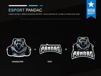 Logo Pandac branding esport esportlogo illustration logo mascot mascot logo roar social media