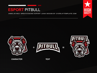 logo Pitbull branding dog esport esportlogo illustration logo mascot mascot logo social media spooky