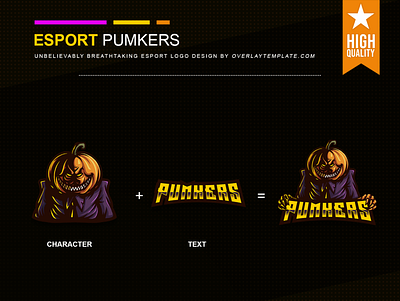 Logo Pumpkers branding cruel esport esportlogo illustration logo mascot mascot logo social media spooky