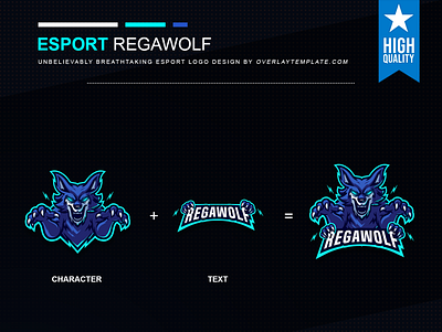 Logo Regawolf branding crepy esport esportlogo esports logo illustration logo mascot mascot logo mysterious scary social media wolf