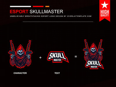 Logo SkullMaster branding esport esportlogo illustration logo mascot mascot logo skull social media spooky