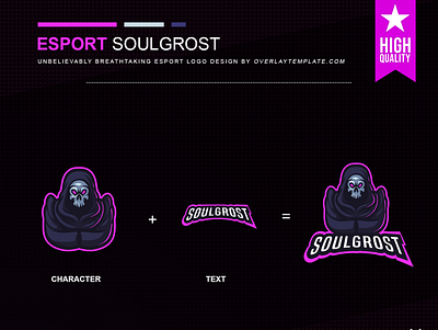 Logo Soulgrost branding crepy esport esportlogo esports logo illustration logo mascot mascot logo mysterious social media