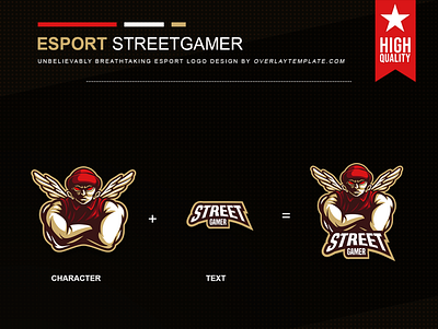 Logo StreetGamer angry branding esport esportlogo illustration logo mascot mascot logo social media wings