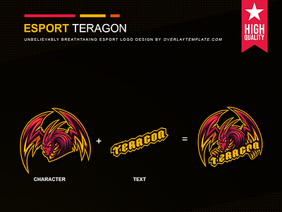 Logo Teragon angry branding dragon esport esportlogo illustration logo mascot mascot logo social media