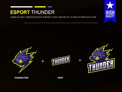 Logo ThunderWolf branding crepy crepy esport esportlogo illustration logo mascot mascot logo scary social media