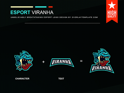 Logo Viranha branding design esport esportlogo esports logo illustration logo mascot mascot logo social media