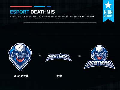 Logo Deathmis branding design esport esportlogo illustration logo mysterious scary skull social media