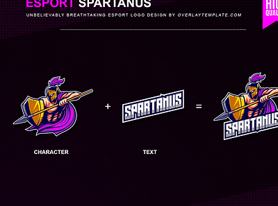 Logo Spartanus branding esport esportlogo illustration social media spear