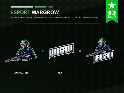 Logo Wargrow branding esport esportlogo illustration social media
