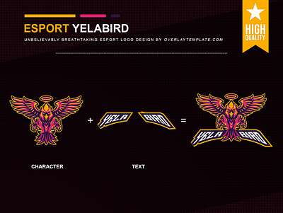 Logo YelaBird animal branding esport esportlogo illustration mascot social media wing wings