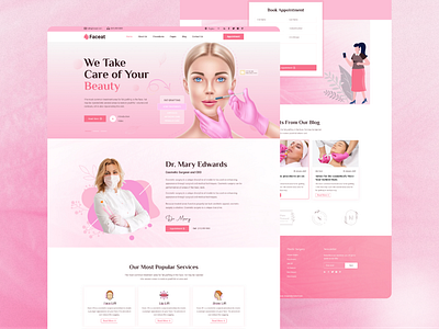 Beauty Care Medical Landing Page.