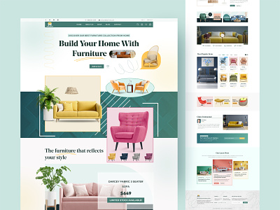 Furniture Website UI Design