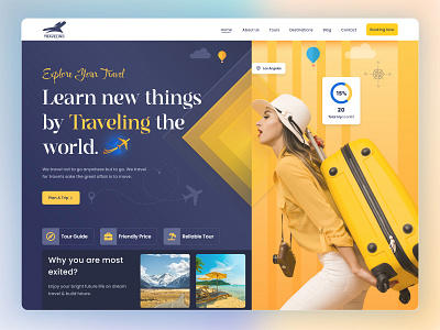 Travel ✈Agency Website (Hero section)