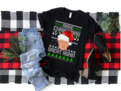 ❄️Make Christmas Great Again❄️ awesomet shirt christmas2019 christmascountdown christmasparty christmastypography happyholidays illustration merrychristmas typography uglysweater